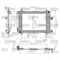 Радиатор кондиционера VALEO 241028 817526 AU916O CA125 5