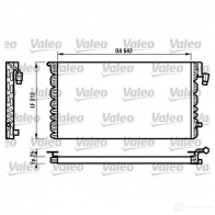 Радиатор кондиционера VALEO 240810 816964 T93 6R NFA7UD0