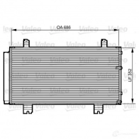 Радиатор кондиционера VALEO 814226 Lexus IS (XE20) 2 2005 – 2013 3276428142265 NS HDPJ2