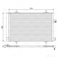 Радиатор кондиционера VALEO JN TI6YE 814420 Peugeot 508 1 (8E) Универсал 2.0 BlueHDi 150 150 л.с. 2014 – 2024 3276428144207