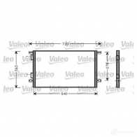 Радиатор кондиционера VALEO 818008 RK3 D9 Renault Laguna (B56) 1 Хэтчбек 1.9 dCi (B56W) 107 л.с. 1999 – 2001 3276428180083