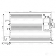 Радиатор кондиционера VALEO 814036 1423058263 V FYZS