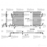 Радиатор кондиционера VALEO Peugeot 306 1 (7A, 7C, N3, N5) Хэтчбек 1.9 D 68 л.с. 1994 – 2001 WV A83T 817229 3276428172293