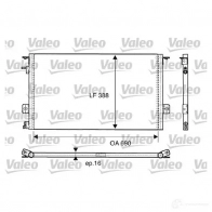 Радиатор кондиционера VALEO 816945 Chrysler Voyager 3 (GS) 1995 – 2000 C A1032 T930R