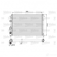 Радиатор охлаждения двигателя VALEO 3276422328177 Renault Megane (BA) 1 Хэтчбек 1.9 DCi 105 л.с. 1999 – 2003 232817 GFJA6D U