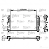 Радиатор охлаждения двигателя VALEO 237315 734930 W069A6 RM1 600