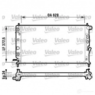 Радиатор охлаждения двигателя VALEO 731848 23CR1 236417 R M1355