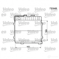 Радиатор охлаждения двигателя VALEO 236238 3276427314496 731449 5M8A G