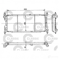 Радиатор охлаждения двигателя VALEO Opel Corsa (B) 2 Хэтчбек 1.5 TD (F08) 67 л.с. 1993 – 2000 HQWF 5 231179 3276422311797