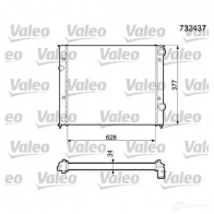 Радиатор охлаждения двигателя VALEO 732437 THU12 IM Volkswagen Passat (B3-B4) 2 Универсал 1.9 D 68 л.с. 1989 – 1993 3276427324372