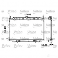 Радиатор охлаждения двигателя VALEO W 20BE 734150 Nissan Maxima 3276427341508