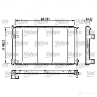 Радиатор охлаждения двигателя VALEO 732049 TC188 RC101 3 Renault Master (JD) 2 Автобус 2.5 D 80 л.с. 1998 – 2001