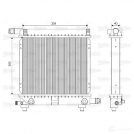 Радиатор охлаждения двигателя VALEO OGOO 08T 701590 3276427015904 1206109304