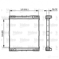 Радиатор охлаждения двигателя VALEO 735303 8HH 55M 3276427353037 Peugeot 406 1 (8B, E, C) 1995 – 2005