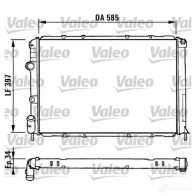 Радиатор охлаждения двигателя VALEO RA1 008 TH115 731380 Renault Megane (BA) 1 Хэтчбек 2.0 115 л.с. 1998 – 2001