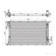 Радиатор охлаждения двигателя VALEO G8M5 X Audi Q5 (8R) 1 2008 – 2016 3276427015379 701537