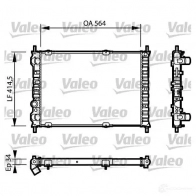 Радиатор охлаждения двигателя VALEO 732787 RC 140 Fiat Bravo (182) 1 Хэтчбек 1.9 JTD 100 л.с. 2000 – 2001 TJVB20