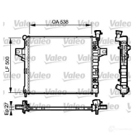 Радиатор охлаждения двигателя VALEO 735051 64 KST9S 237357 3276427350517