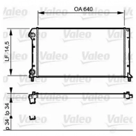 Радиатор охлаждения двигателя VALEO 3276427351712 Fiat Doblo (119, 223) 1 Минивэн 1.9 D (223AxB1A) 63 л.с. 2001 – 2024 LA9 DY 735171