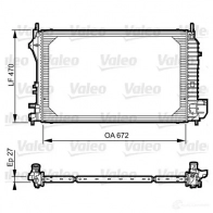 Радиатор охлаждения двигателя VALEO 735131 3276427351316 1206140970 Z G4K2C