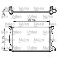 Радиатор охлаждения двигателя VALEO Audi A4 (B7) 3 Седан 2.5 Tdi 163 л.с. 2004 – 2006 4REJT I 734268