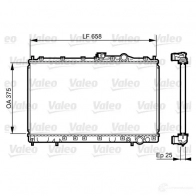 Радиатор охлаждения двигателя VALEO IQB JND Mitsubishi Lancer 7 (CB, CD, CC) 1993 – 1996 3276427314519 731451