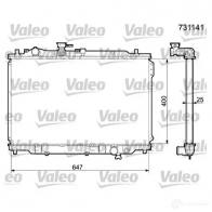 Радиатор охлаждения двигателя VALEO G92 Y4LX 731141 3276427311419 236116
