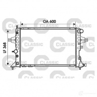 Радиатор охлаждения двигателя VALEO 234388 LYA2 6 3276422343880 Opel Zafira (A) 1 Минивэн 2.2 DTI 16V (F75) 117 л.с. 2002 – 2005