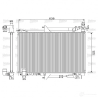 Радиатор охлаждения двигателя VALEO Mitsubishi L200 4 (KA, KB) 2005 – 2014 YCX42 Q 733146