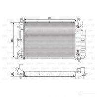 Радиатор охлаждения двигателя VALEO 3276427321234 732123 Z 7HAC Saab