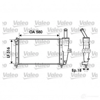 Радиатор охлаждения двигателя VALEO 3276427342253 734225 237025 I I39DBZ