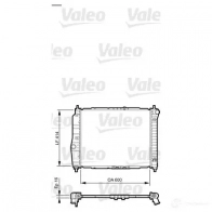 Радиатор охлаждения двигателя VALEO 735158 237412 YR F0Z 3276427351583