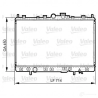 Радиатор охлаждения двигателя VALEO Mitsubishi Space Wagon 4 (N8, N9) 1998 – 2004 3276427341966 S J6TVX 734196