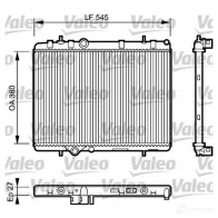 Радиатор охлаждения двигателя VALEO 3276427344233 KS4 2AQ Peugeot 407 1 (6E) Универсал 2.2 158 л.с. 2004 – 2024 734423