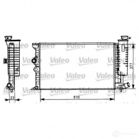 Радиатор охлаждения двигателя VALEO TH116 RM11 02 Peugeot 406 1 (8E, 8F) Универсал 731298