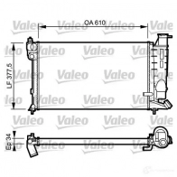 Радиатор охлаждения двигателя VALEO HDORW7 236217 RC110 8 731391