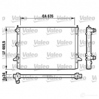 Радиатор охлаждения двигателя VALEO QPZ3387 Seat Alhambra (7M) 1 Минивэн 2.8 V6 204 л.с. 2000 – 2010 732786 RA 1170