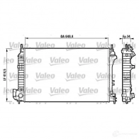 Радиатор охлаждения двигателя VALEO 732878 YU8 IBY 236740 3276427328783