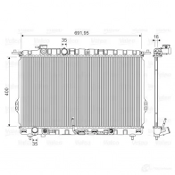 Радиатор охлаждения двигателя VALEO 3276427349498 Hyundai XG YQLY GVN 734949