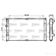 Радиатор охлаждения двигателя VALEO 4R12X RM11 59 Seat Ibiza 732710