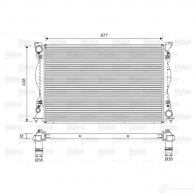 Радиатор охлаждения двигателя VALEO 3276427015805 Audi A6 (C6) 3 Седан 2.8 Fsi 210 л.с. 2006 – 2008 701580 HLAX 9U