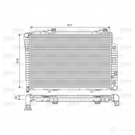 Радиатор охлаждения двигателя VALEO Y LCA783 3276427318050 731805 Mercedes SLK (R170) 1 Кабриолет 2.0 200 (1735) 136 л.с. 1996 – 2000
