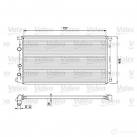 Радиатор охлаждения двигателя VALEO 3276427017250 0Z2L WJ8 701725 Renault Master (FD) 2 Фургон 2.8 dTI 114 л.с. 1998 – 2001