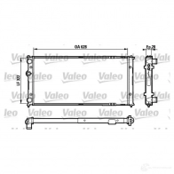 Радиатор охлаждения двигателя VALEO Seat Ibiza (6K1) 2 Хэтчбек 1.9 TDI 90 л.с. 1996 – 2002 731728 RM11 35 TH187