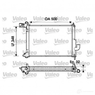 Радиатор охлаждения двигателя VALEO 732349 Opel Vectra (B) 2 Универсал 2.0 DTI 16V (F35) 101 л.с. 1997 – 2003 3276427323498 AY7F X