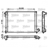 Радиатор охлаждения двигателя VALEO R M1028 TH117 Peugeot 406 1 (8E, 8F) Универсал 731381