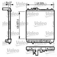 Радиатор охлаждения двигателя VALEO 734331 RQ 3RCW 3276427343311 1206138450