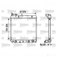 Радиатор охлаждения двигателя VALEO GBXRLR F 3276427342185 734218 Honda Fit 2 (GD, GE) 2001 – 2007