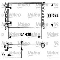 Радиатор охлаждения двигателя VALEO TA82 4 Seat Cordoba (6K) 1 1993 – 2002 730946 7Z7F8