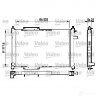 Радиатор охлаждения двигателя VALEO 731818 R M1341 236402 W6IO01C